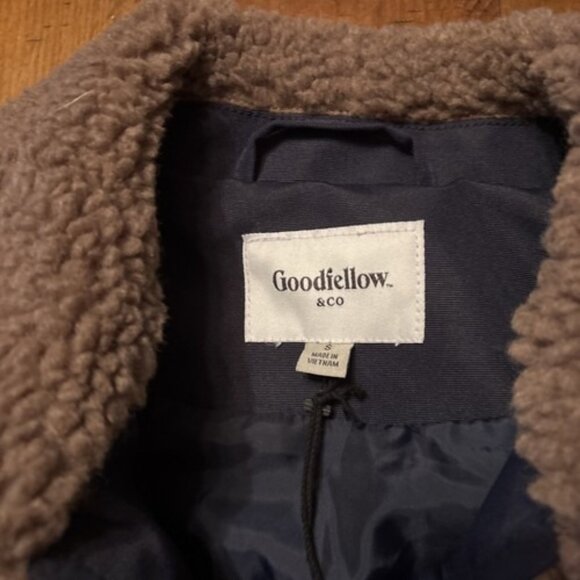 New Goodfellow Ladies Brown Sherpa Jacket Size Small NWT - Picture 4 of 7